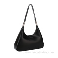 Stylish Leather Zebra Print Hobo Shoulder Bag